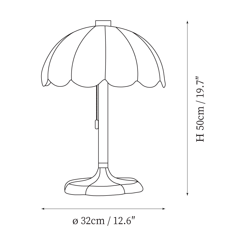 Lampe de table vintage Forine