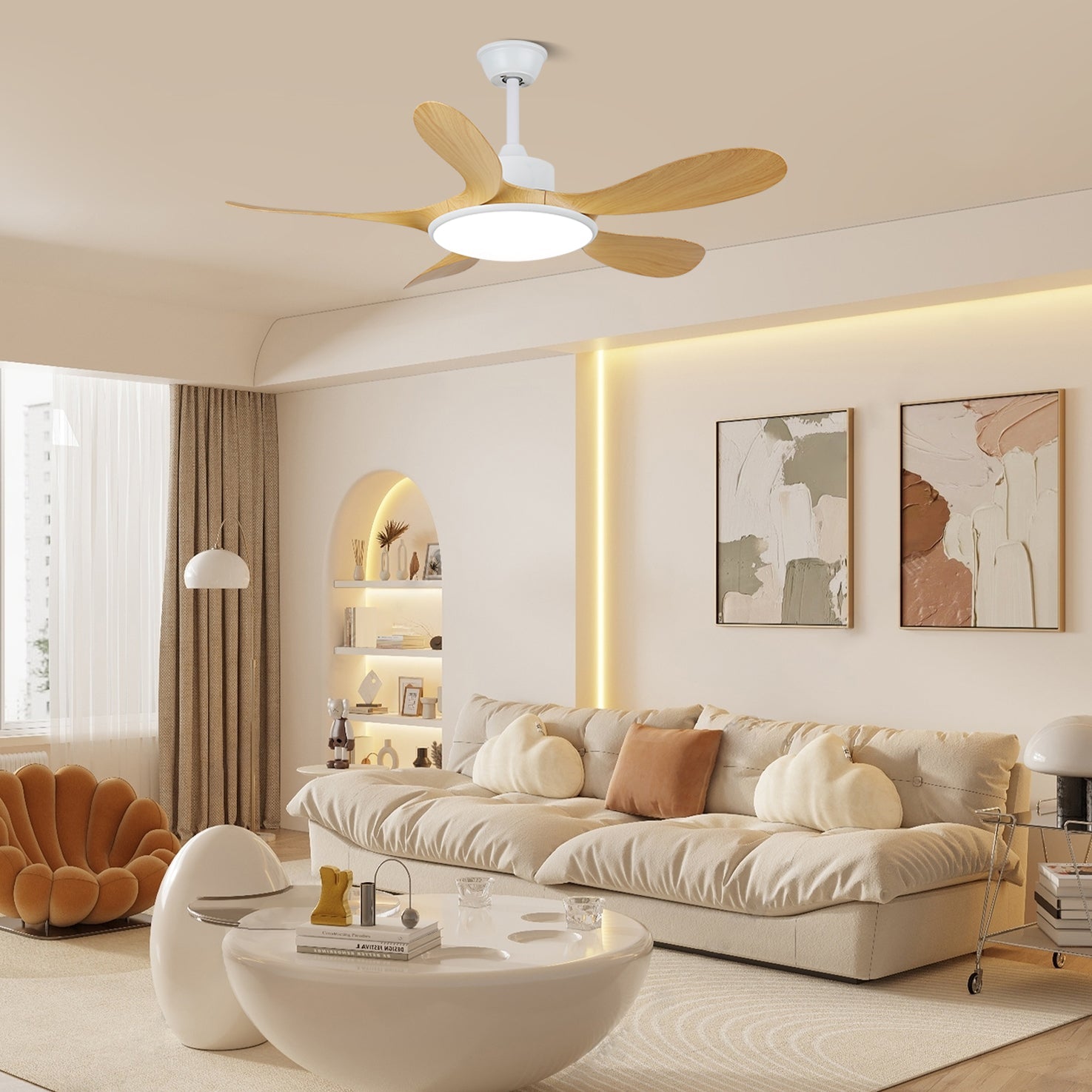Ventilateur de plafond Ruereno