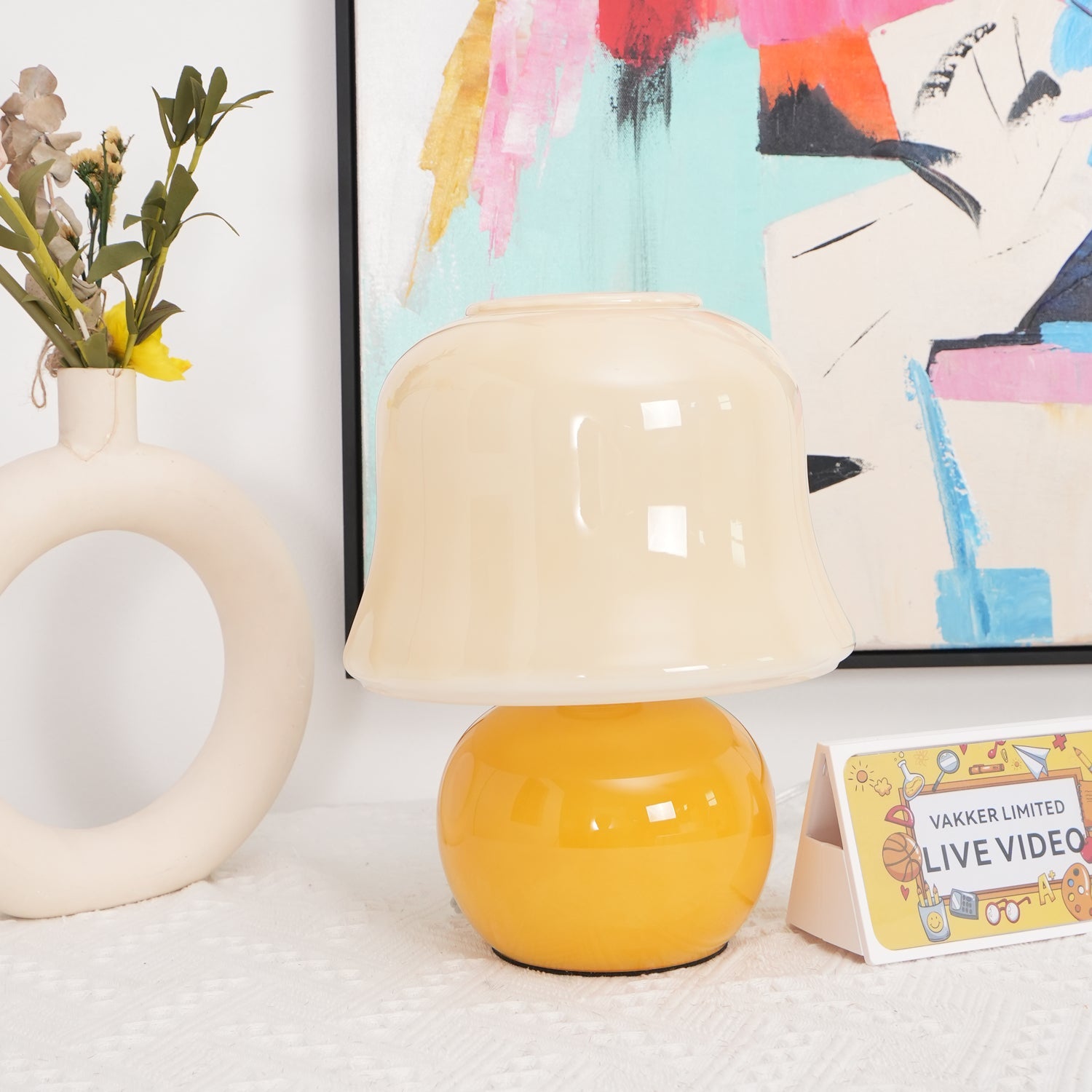 Lampe de table champignon Soraninor
