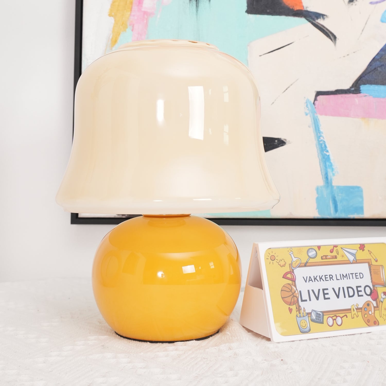 Lampe de table champignon Soraninor