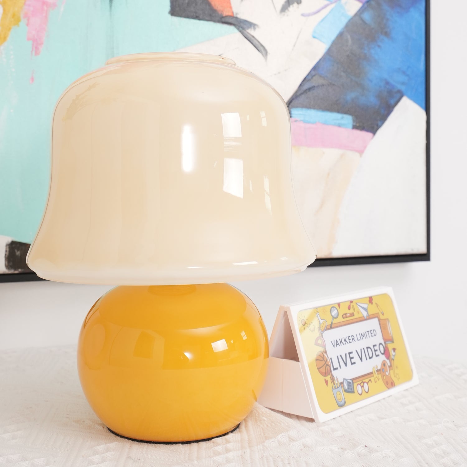 Lampe de table champignon Soraninor