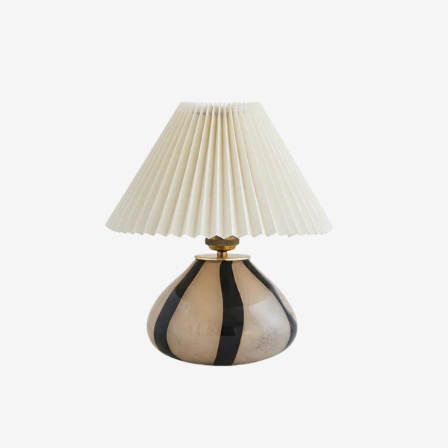 Lampe de table plissée Melrieno