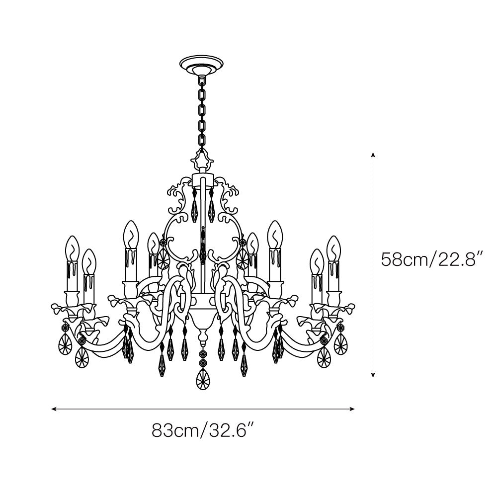 Lustre baroque Tevionévia