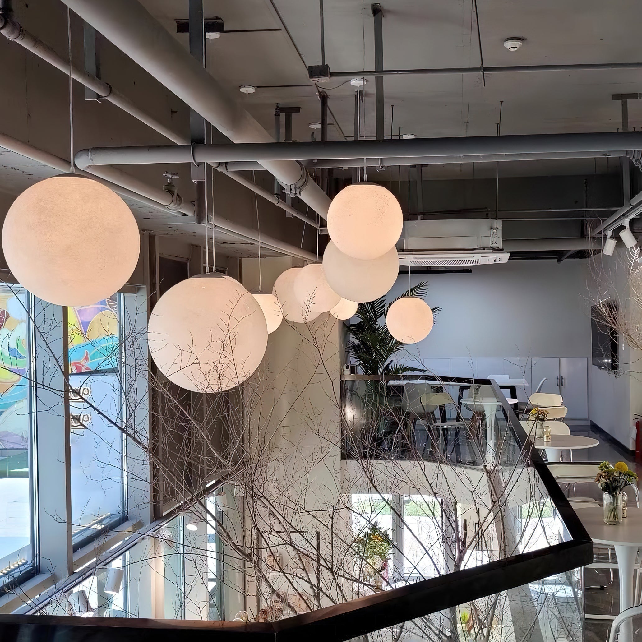 Suspension globe Mirronos