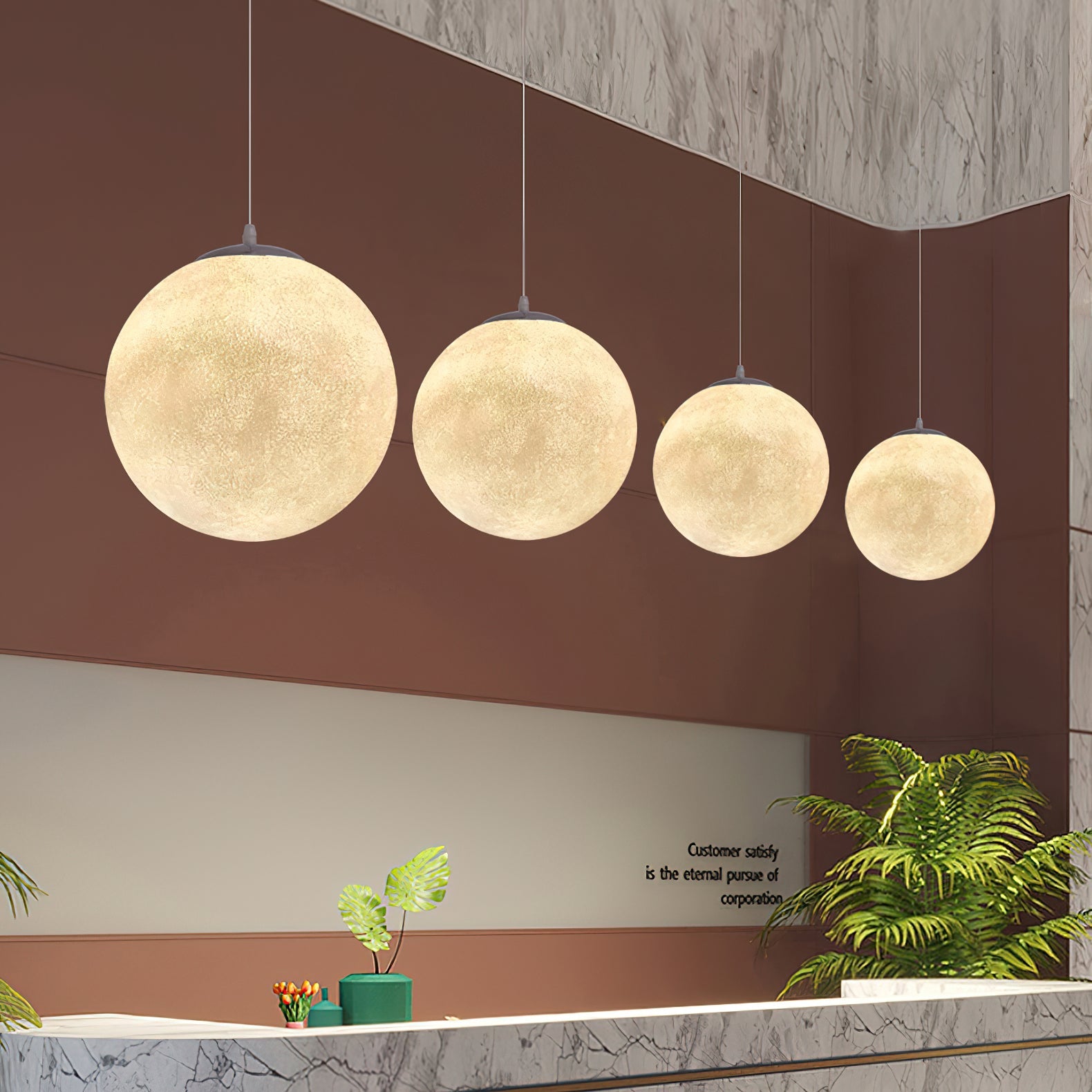 Suspension globe Mirronos