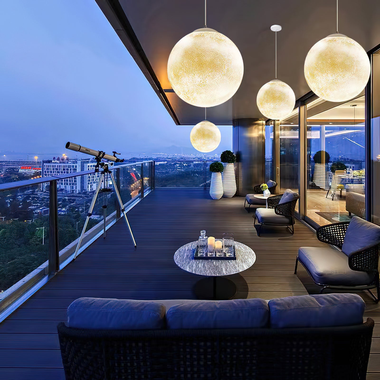 Suspension globe Mirronos