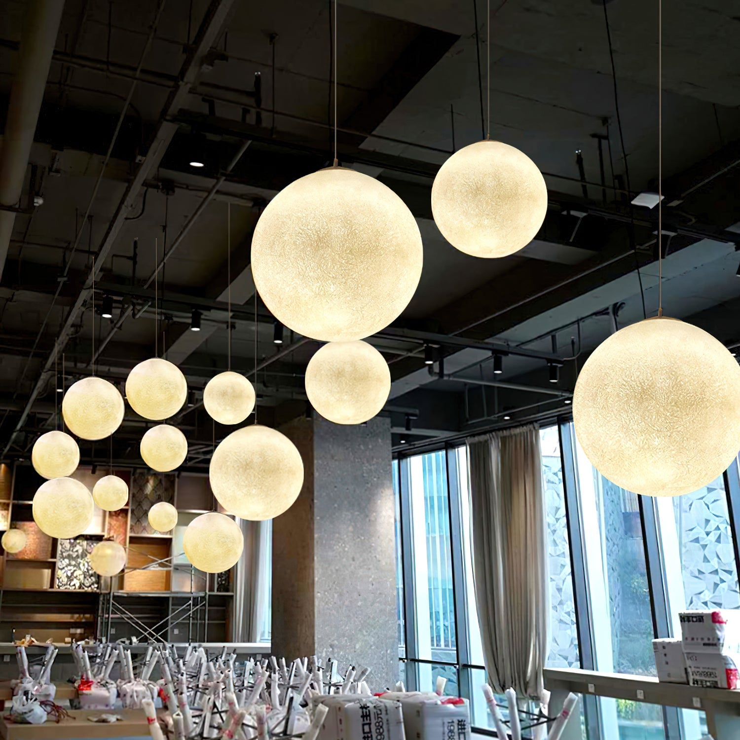 Suspension globe Mirronos