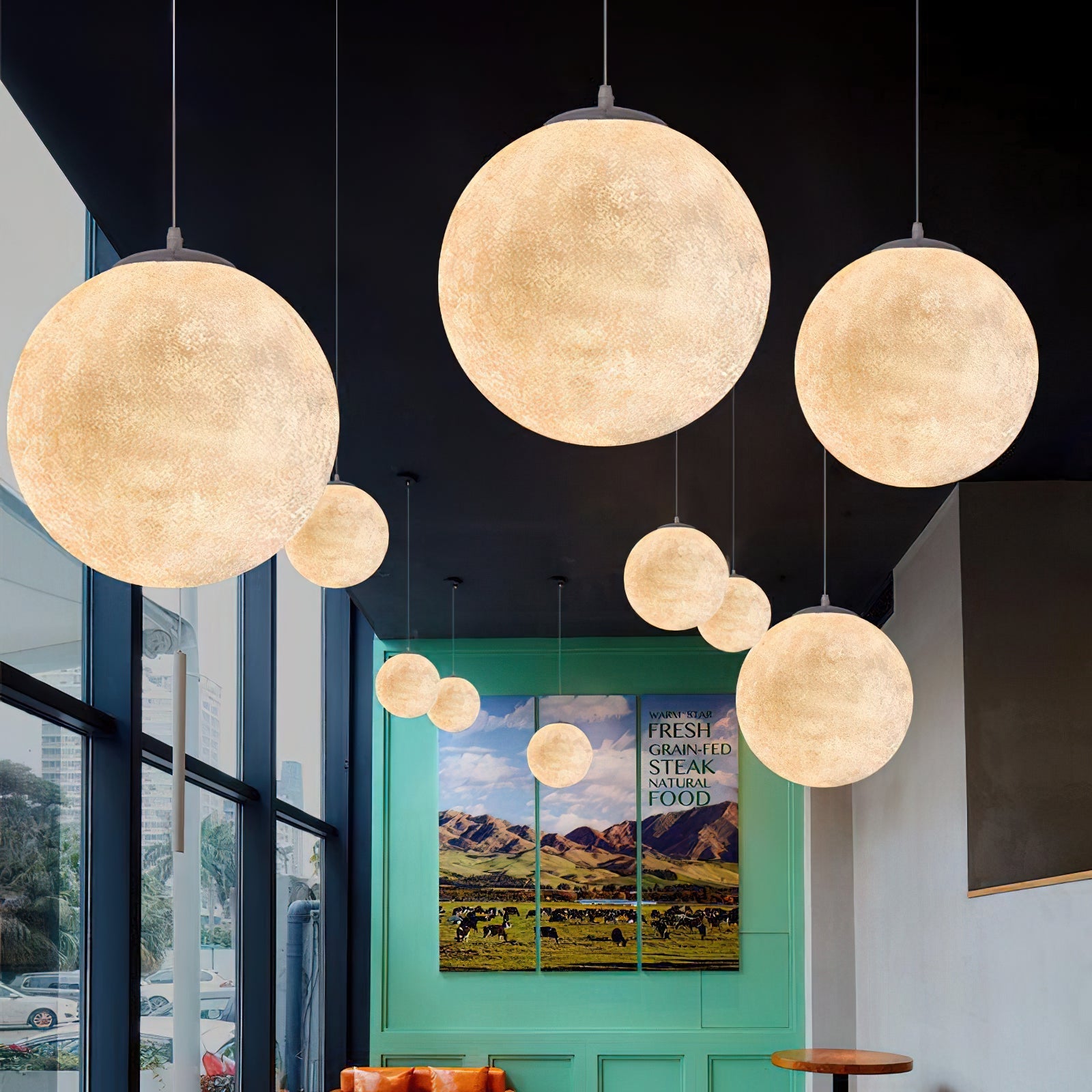 Suspension globe Mirronos