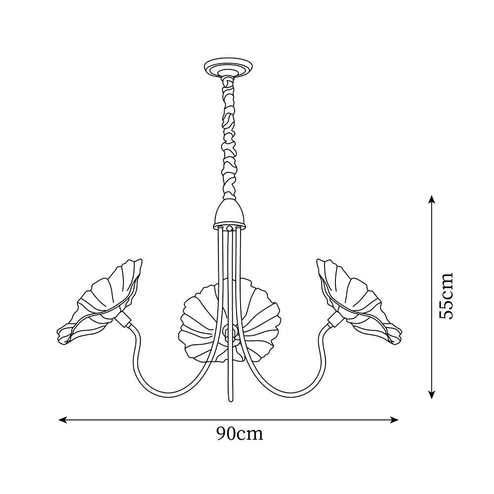Lustre floral Mirenisse
