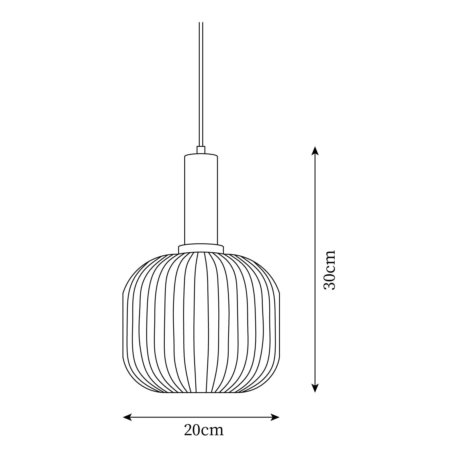 Suspension cannelée Zeinora