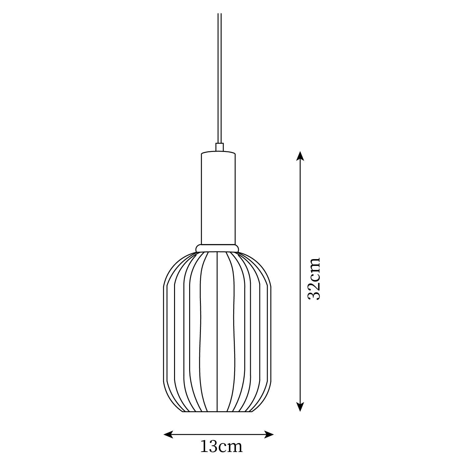 Suspension cannelée Zeinora