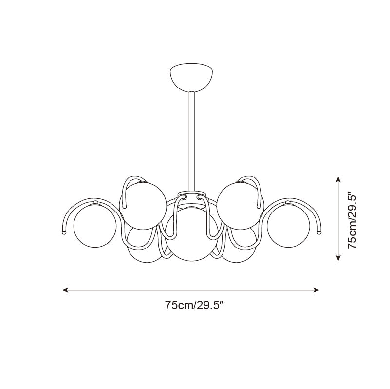 Lustre sculptural Avaimo