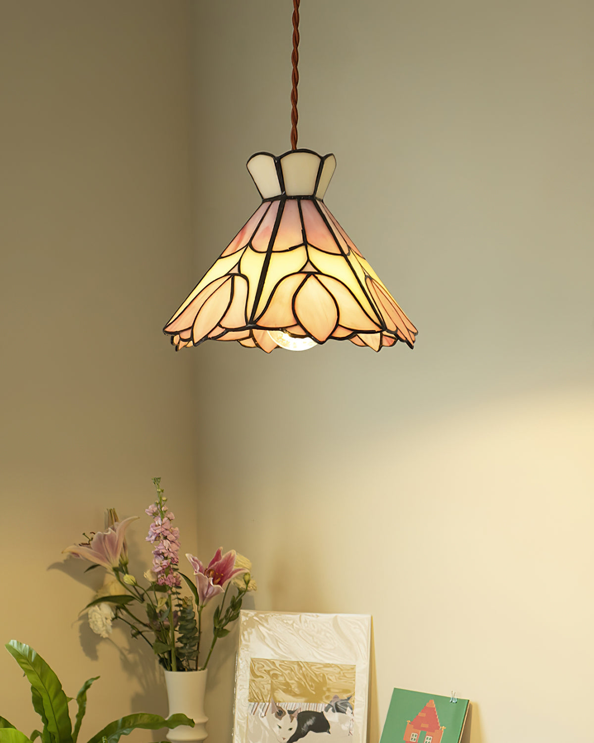 Suspension vintage Roseneno