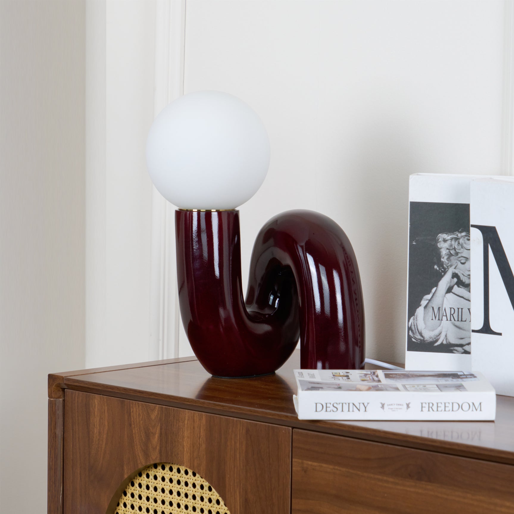 Lampe de table spirale Vaellorin