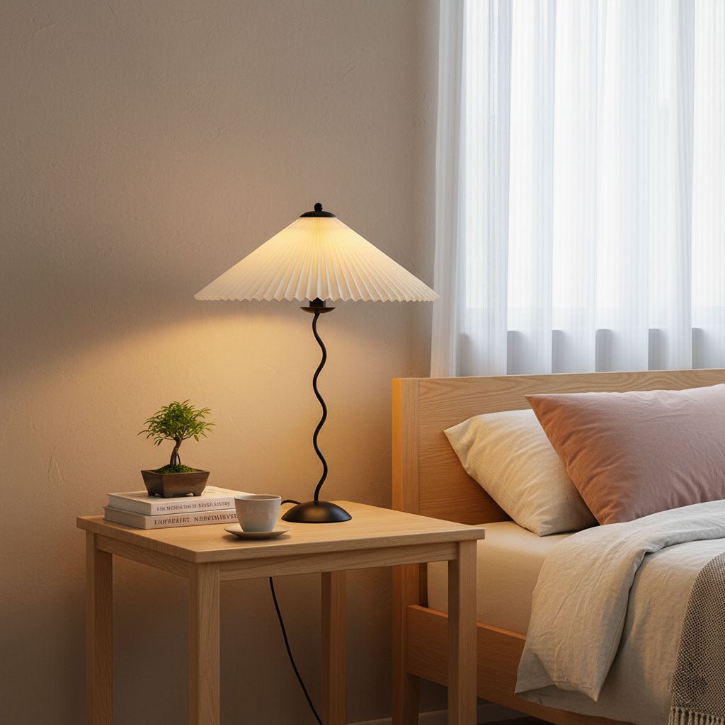 Lampe de table ondulée Toraris