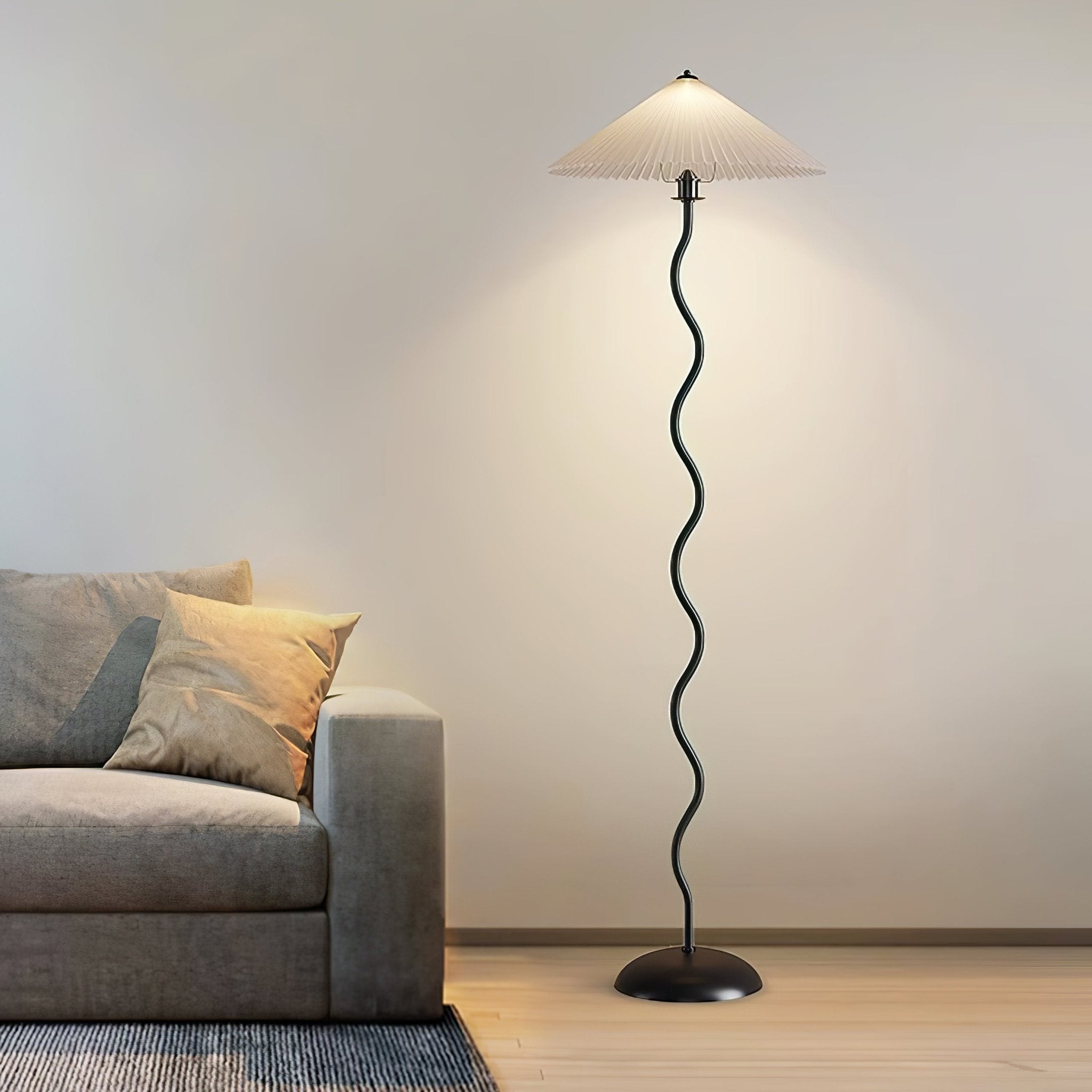 Lampadaire ondulé Semirélle