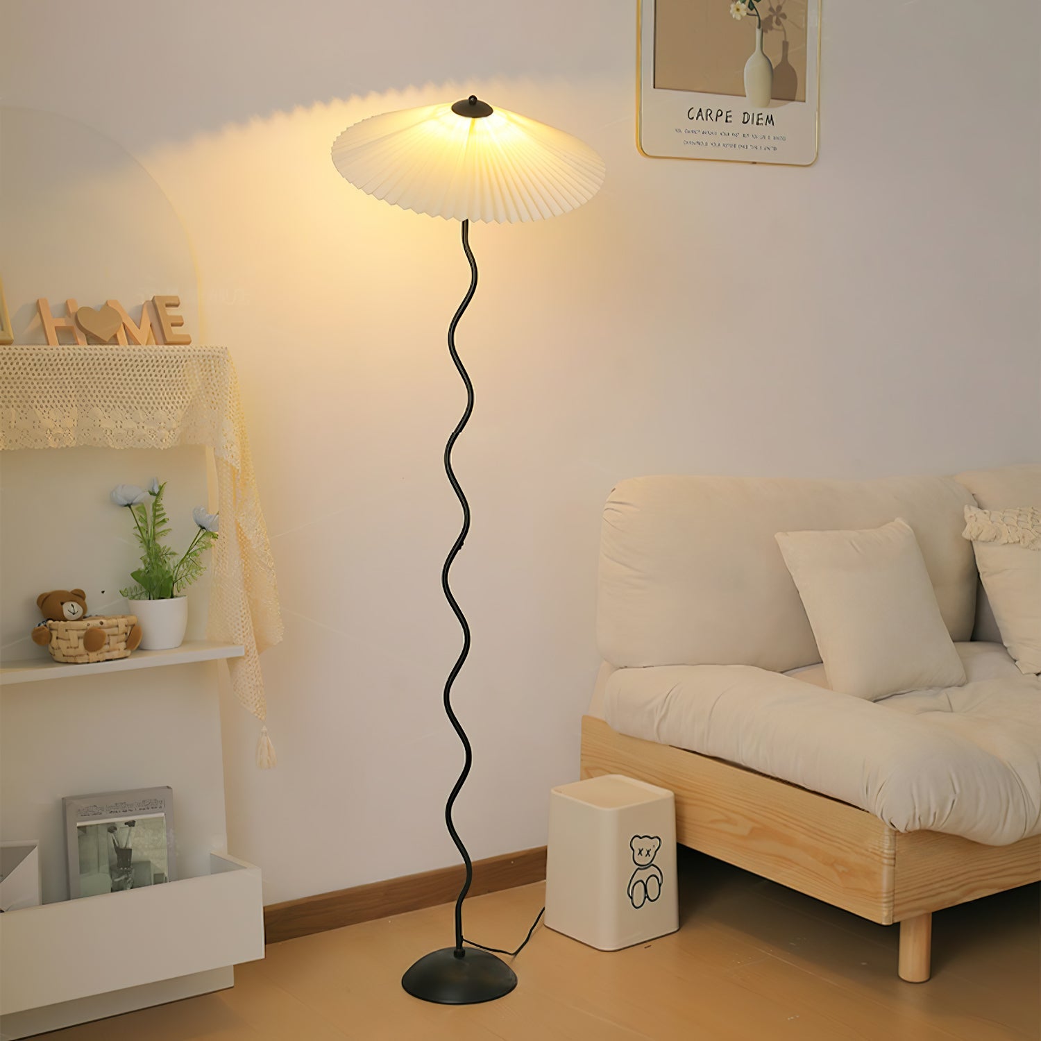 Lampadaire ondulé Semirélle