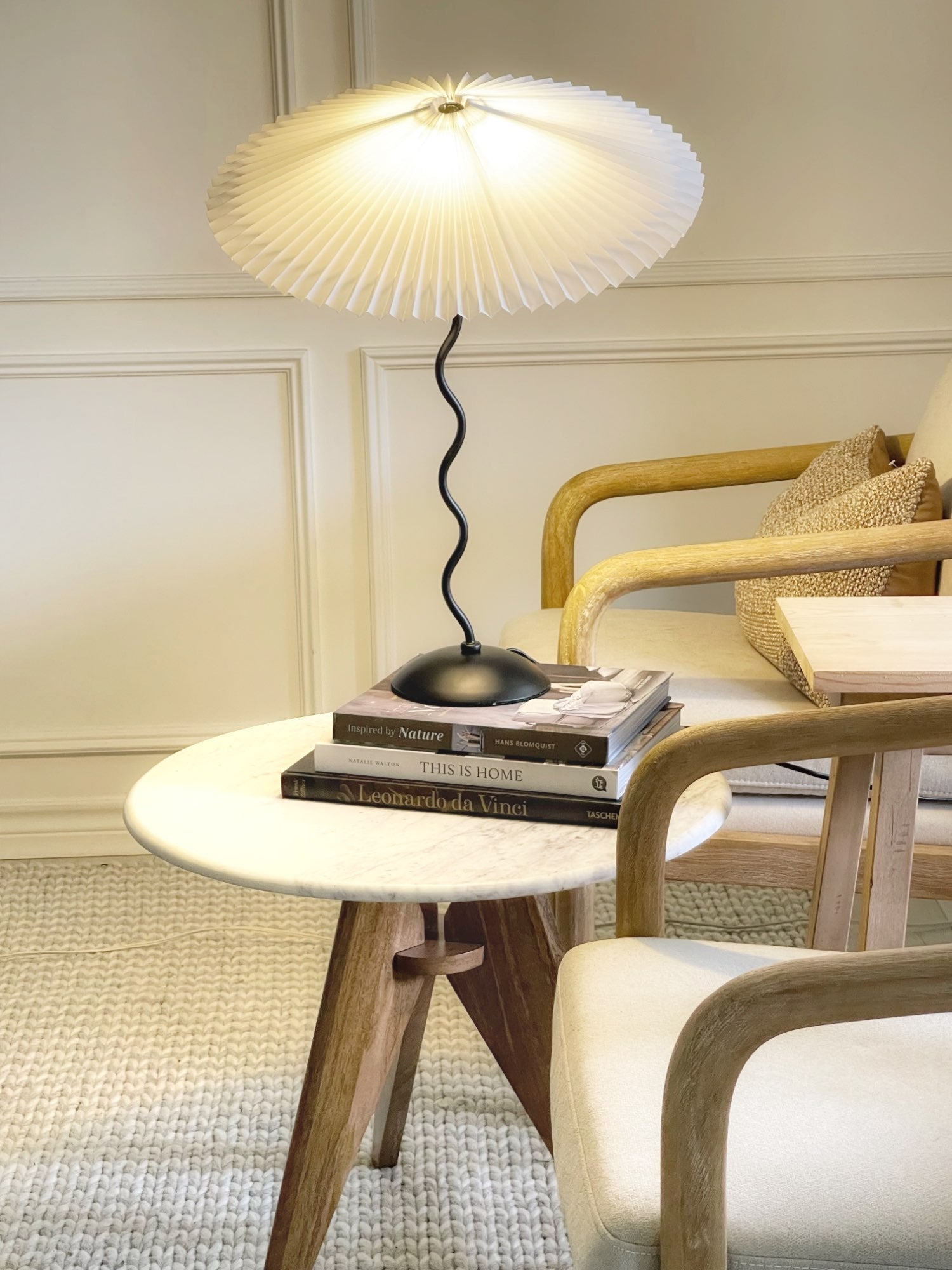 Lampe de table ondulée Toraris