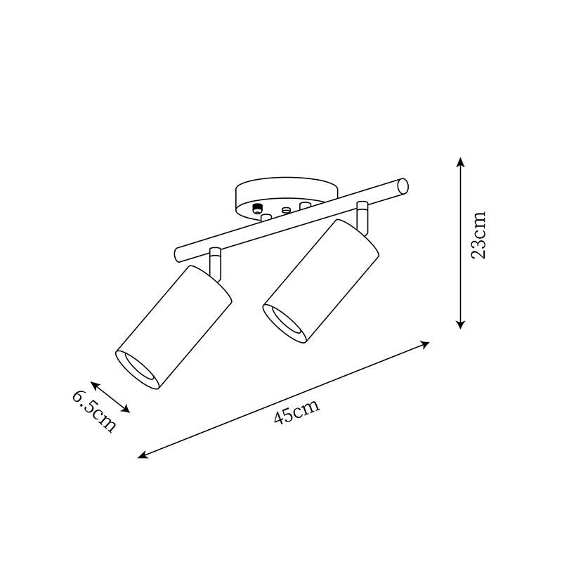 Plafonnier orientable Erbélor