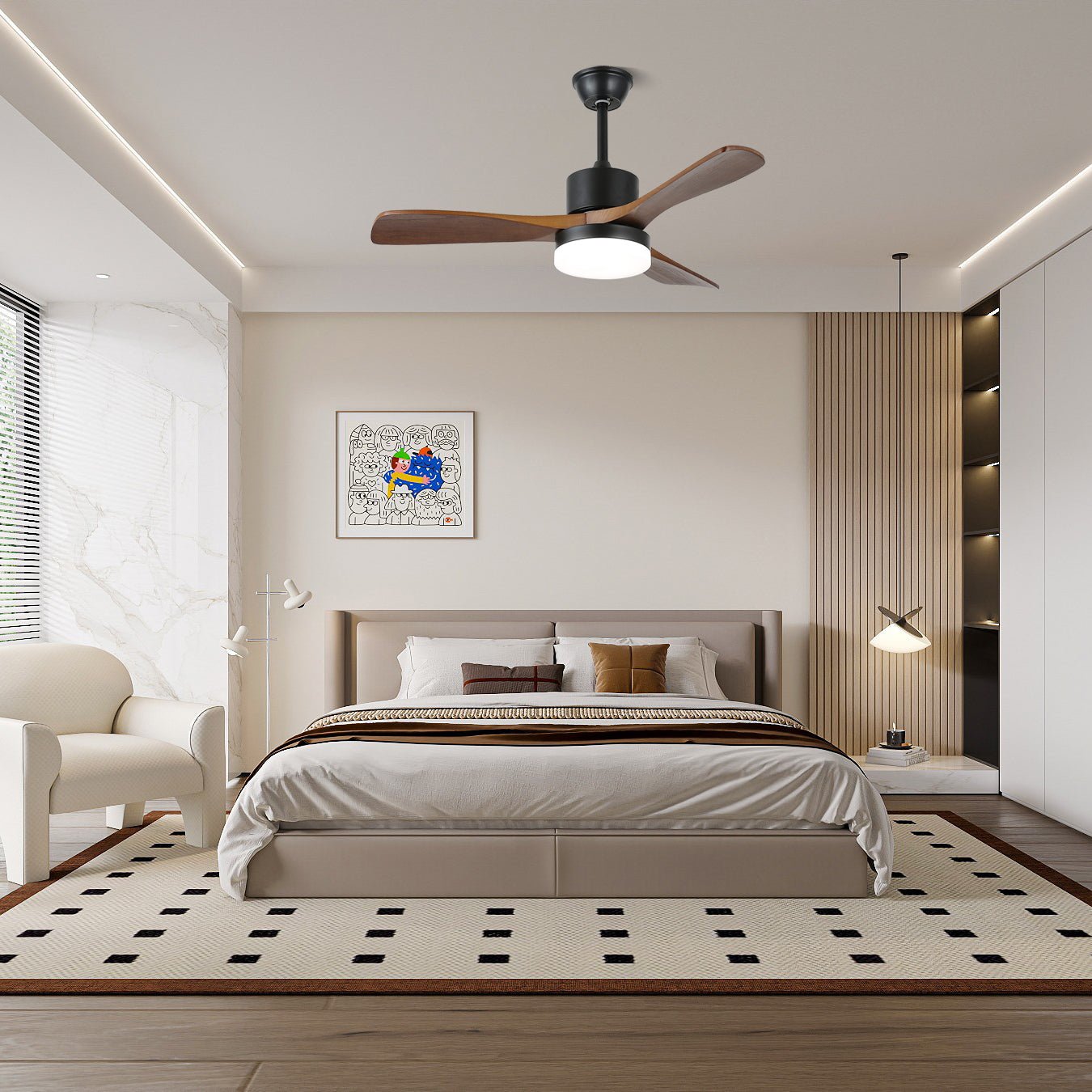 Ventilateur de plafond Yavigne