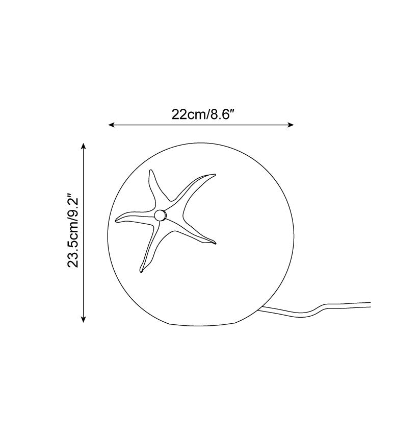 Lampe de table tomate Coarion
