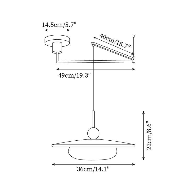 Suspension orientable Liluxora