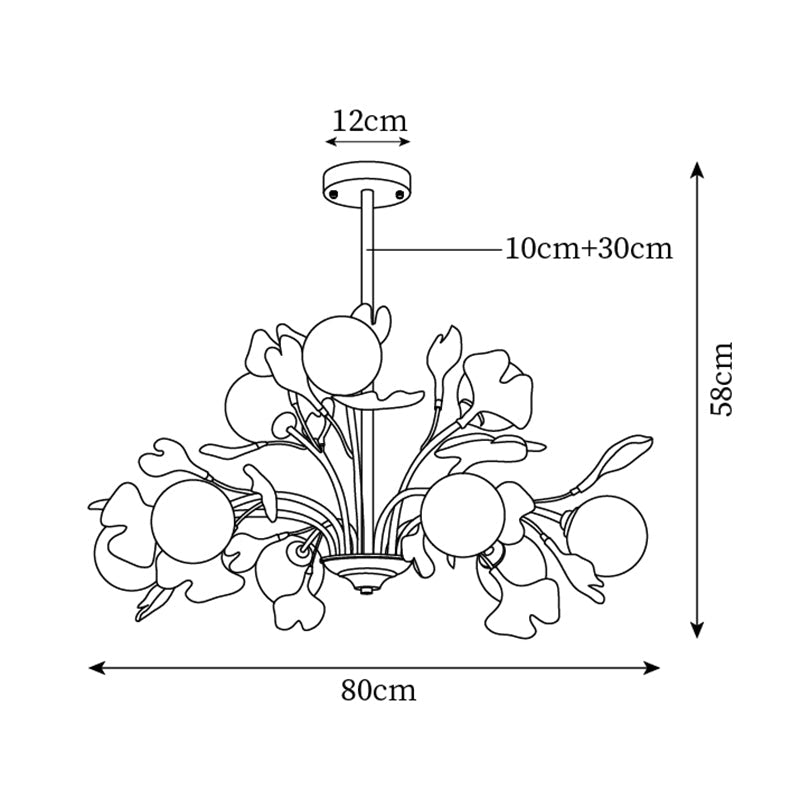Lustre floral Koluxavo
