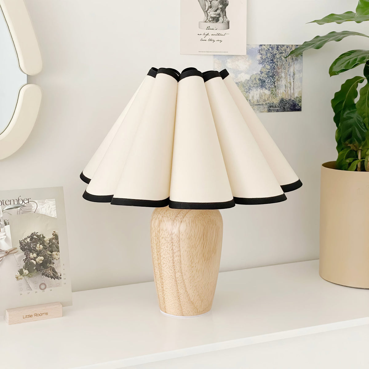 Lampe de table cannelée Almireco