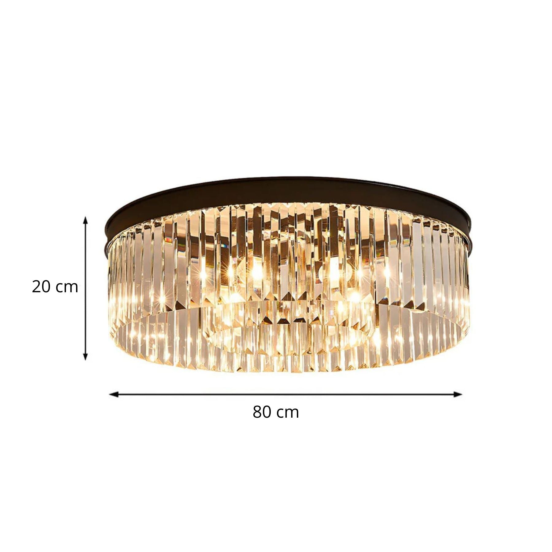 Plafonnier Sorionne en cristal - Valora Design